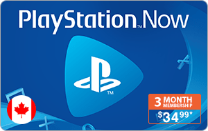 PlayStationNow 3 Month CA $34.99
